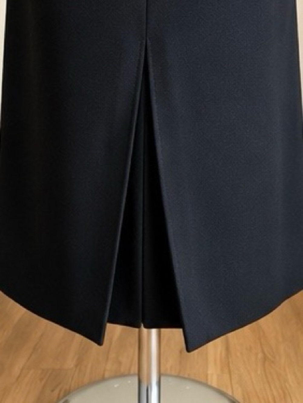 Talbots Black Crepe Midi Dress Size 16 Sleeveless Career Office Elegant Classic - Picture 5 of 7
